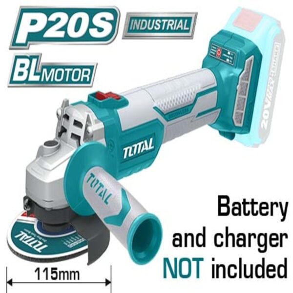 Total Angle Grinder 20V 4.5&Quot; Cordless Lithium Ion Tagli1152