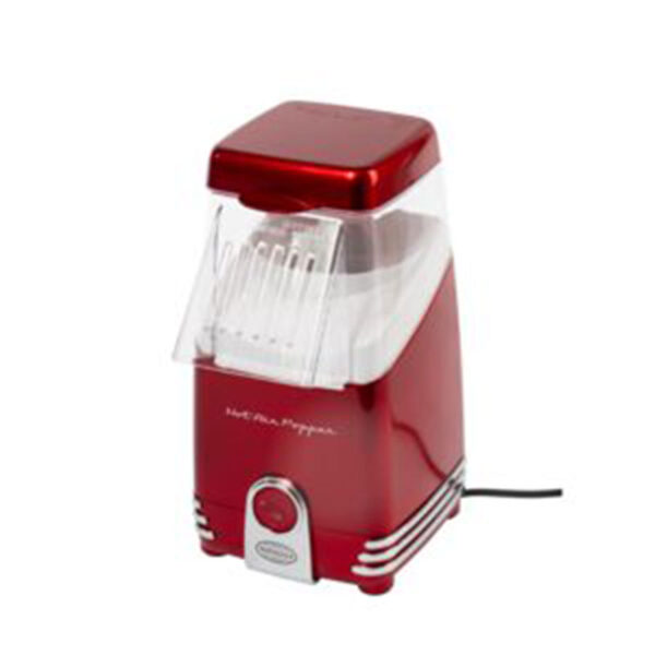 Nostalgia Popcorn Maker 1040W Hot Air Red And Clear Bpa Free