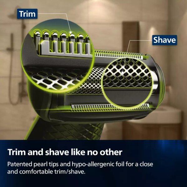 Philips Cordless Bodygroom &Amp; Intimate Areas Trimmer, Clinically Tested For Sensitive Skin, 40 Min Runtime, Bi-Directional Trimmer And 3Mm Comb Series 3000 Bg3007
