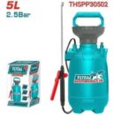 Total Pressure Sprayer 5L 2.5 Bar with Stainless Lance, Plastic Nozzle, Safety Pressure Release Valve, Handy Carry Strap THSPP30502