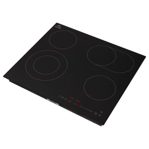 Evvoli Ceramic Hob 4 Burners Soft Touch Control With 9 Stage Power Setting 6600W Ch604B