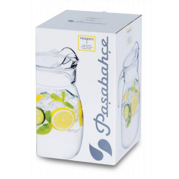 Pasabahce Glass Water Jug With Transparent Lid 2500Ml Dishwasher, Freezer &Amp; Refrigerati...