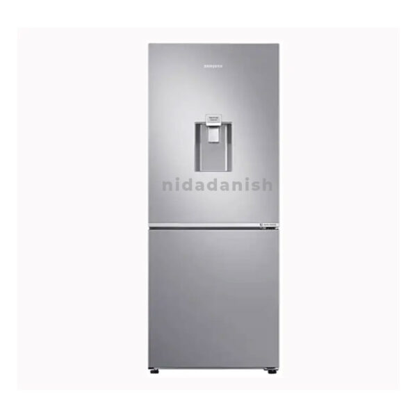 Samsung Refrigerator 284L With Flat Design, Double Door, Bottom Mount, Optimal Fresh Zone, Silver Rb37N4160/Rb30N4160
