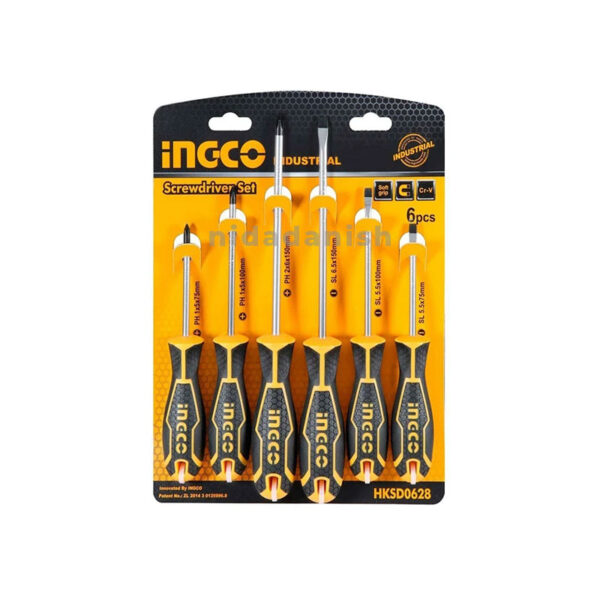 Ingco Screwdriver Set 6Pcs Hksd0628