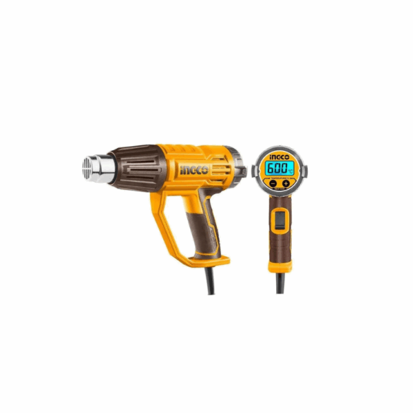Ingco Electric Heat Gun 2000W With Lcd Screen, 3Pcs Nozzle &Amp; 1 Scraper Hg2000581