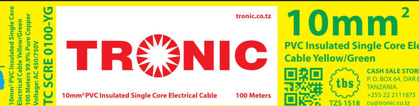 Tronic 10mm Single Core Cable