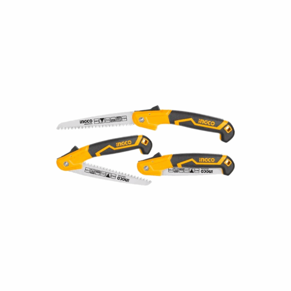 Ingco Folding Saw 7&Quot; Blade With Triple Teeth For Fast Cutting Hfsw18028C