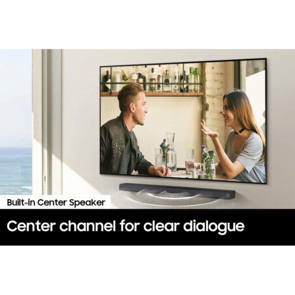 Samsung Soundbar With Subwoofer 3.1Ch B-Series With Dolby Digital 5.1 &Amp; Dts Virtual X, Bass Boost, Adaptive Sound Lite, One Remote Hw-B650/Zn