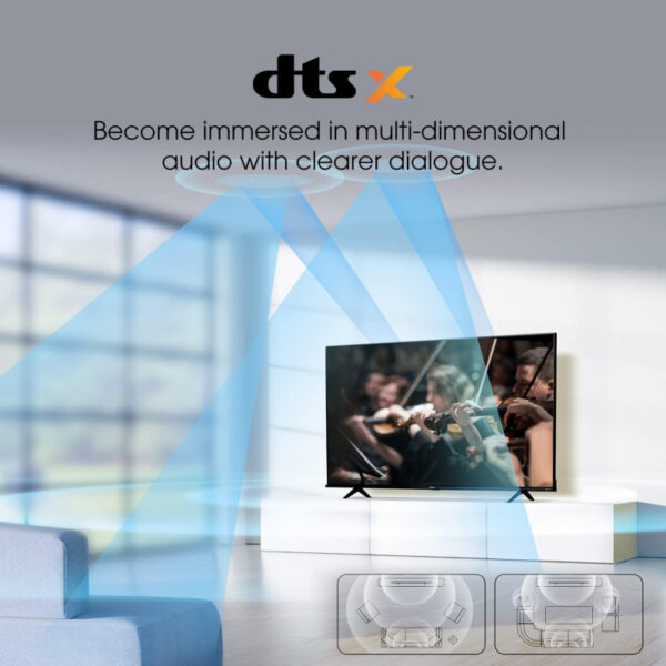Hisense 70&Quot; Led Uhd 4K Smart Tv With A6 Series With Dolby Vision Hdr, Dts Virtual X, Sports &Amp; Game Modes, Voice Remote 70A6H/K