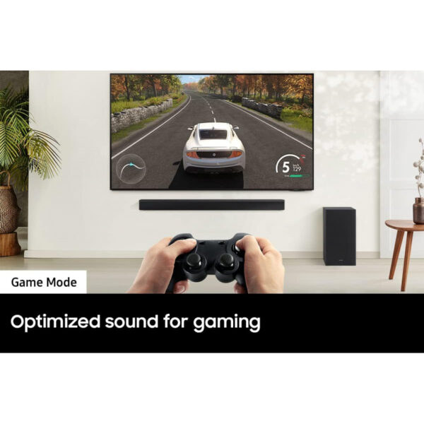 Samsung Soundbar With Subwoofer 2.1Ch B-Series With Dts Virtual:x, Bass Boost, Adaptive Sound Lite Hw-B550/Zn