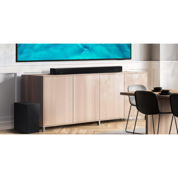 Samsung Soundbar With Subwoofer 2.1Ch B-Series With Dts Virtual:x, Bass Boost, Adaptive Sound Lite Hw-B550/Zn