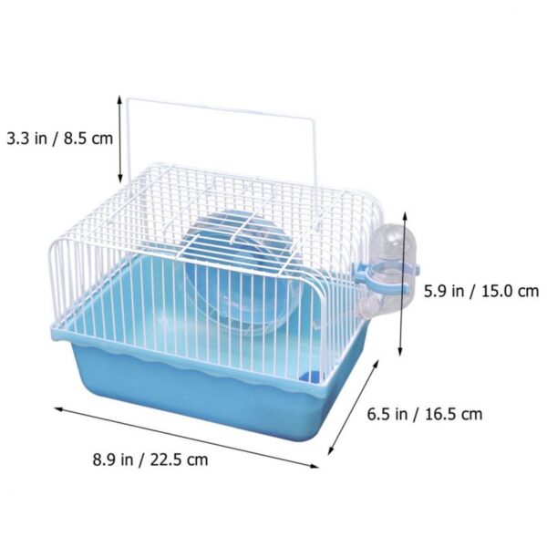 Pv Portable Hamster Cage/Small Pets With Accessories