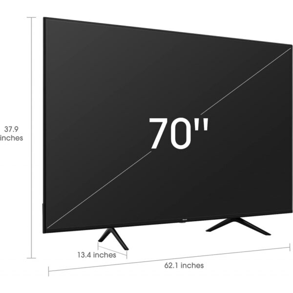 Hisense 70&Quot; Led Uhd 4K Smart Tv With A6 Series With Dolby Vision Hdr, Dts Virtual X, Sports &Amp; Game Modes, Voice Remote 70A6H/K