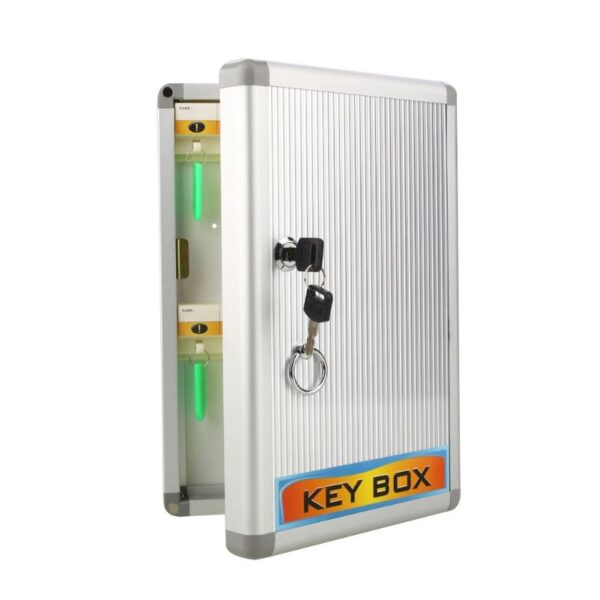 Generic Key Box Holder With Key Lock 32 Keys Aluminium (Keychain Included)