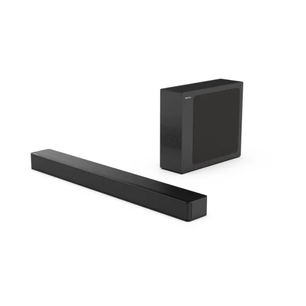 Hisense Home Theatre 2.1Ch 240W Max Audio Power, Soundbar With Wireless Subwoofer, Immersive Surround Sound, One Remote, Double Enjoyment Hs2100