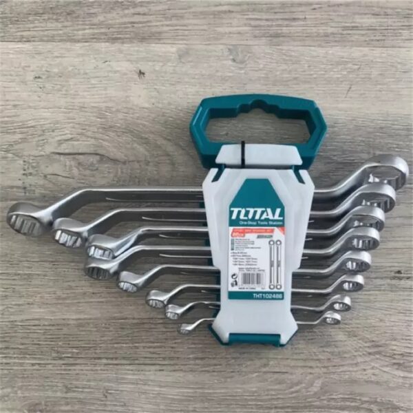 Total Offset Ring Spanner Set 8Pcs Tht102486