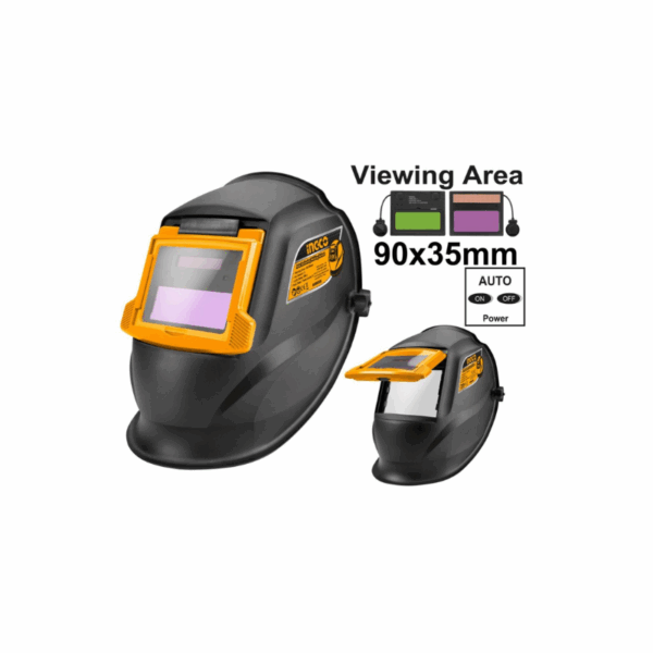 Ingco Auto Darkening Welding Helmet 90×35M Ahm009