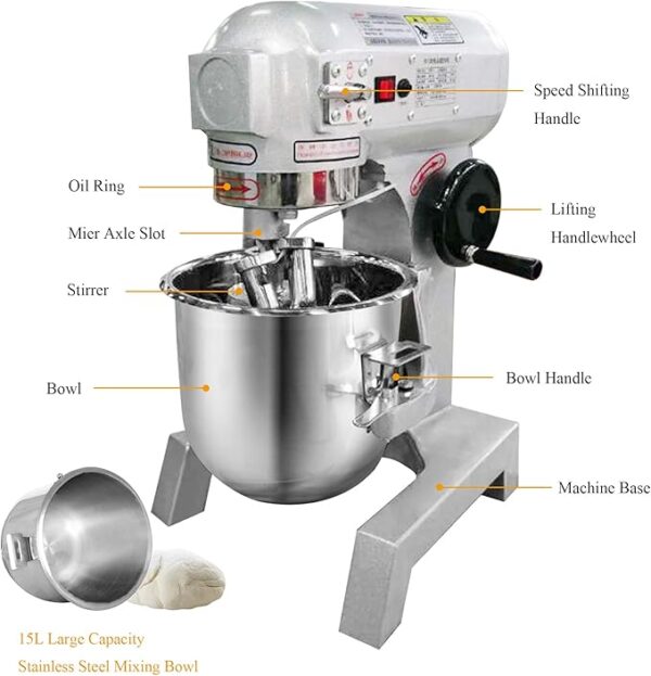 Commercial Food Mixer 0.37Kw 10L B10S