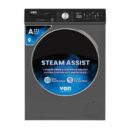 Von Front Load Washing Machine 9KG, Silver Inverter Motor VALW-09FVK
