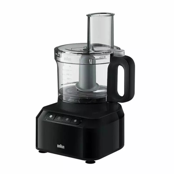 Braun Food Processor 7 Attachment , 800W, 2 Speeds, Pulse Function, 1.2L Capacity, Blender &Amp; Bowl 2L , Slicing And Grating Disc, Dough, Ice Crusher Blade, Fp301Ai-Fp3132Bk