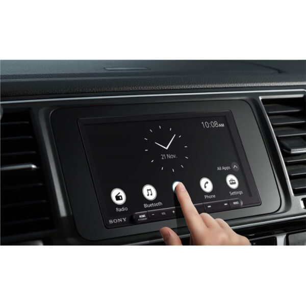 Sony  6.95&Quot; Multimedia Receiver With Wireless Apple Carplay/Android Auto, Hdmi Video Input And Maestro Ready,  Frameless Touchscreen, Antiglare Display, Type-C Usb, Digital Clarity Tuner With Bluetooth Xav-Ax6000