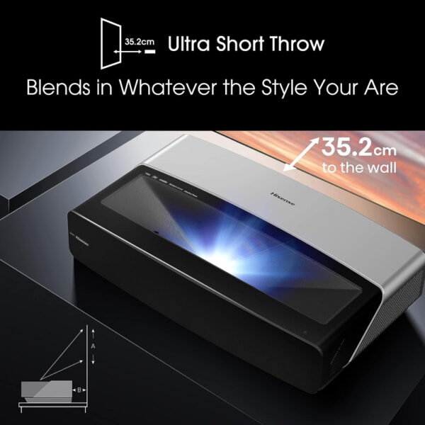 Hisense 80-120&Quot; Uhd 4K Impressive Adaptable Laser Smart Tv Console Theatre With Dolby Vision Atmos, Vidaa, Game Mode Pl1H