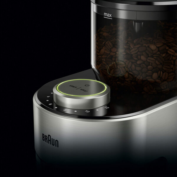 Braun Burr Grinder 500G 250W Stainless Steel Auto Off 9 Main Grind Settings &Amp; 6 Intermediate Kg701Ai-Kg7070