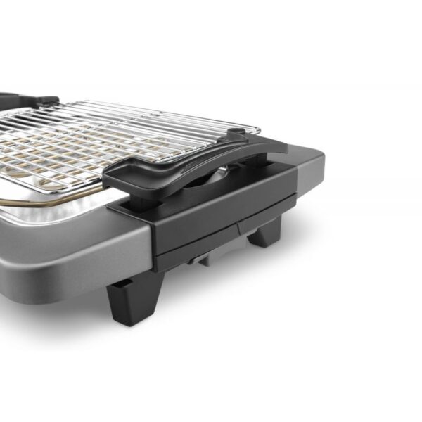 De'Longhi Barbecue Grill 1900W Adjustable Grill Height Cool-Touch Handles Indicator Light Bq55
