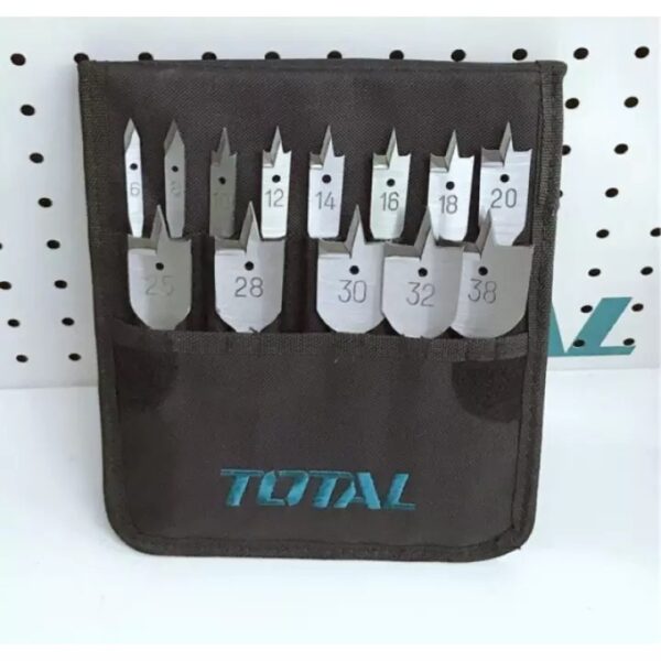 Total Drill Bit Set Flat Wood 13Pcs Tacsd70131