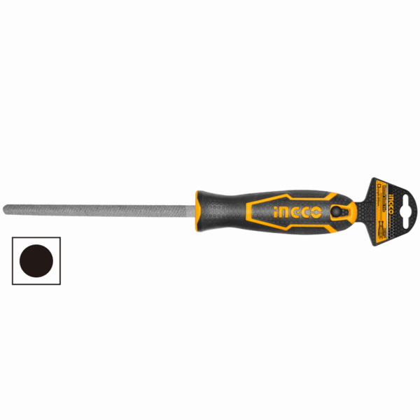 Ingco Steel File Round 200Mm Hsrf088