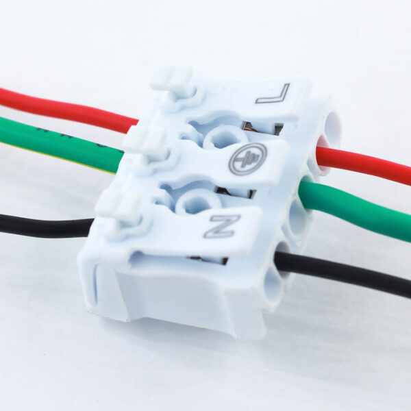 Tronic Connector With Button (L+N+E) 16Amps 3 Way Wire