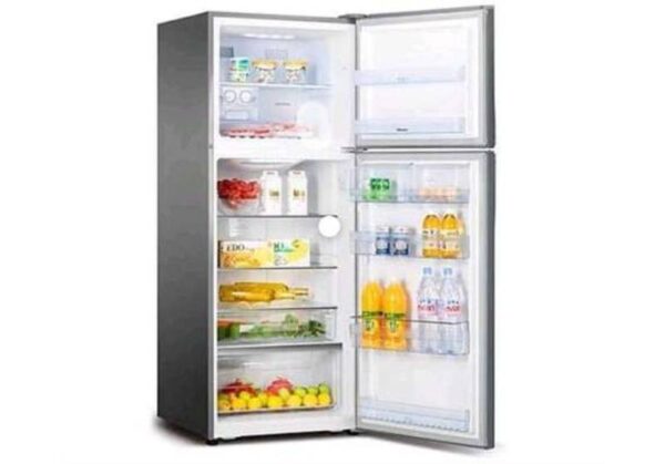 Hisense Refrigerator 205L Double Door, Top Freezer, Titanium Silver Rd-27Dr4Sa