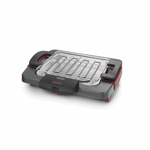 De'Longhi Barbecue Grill 1900W Adjustable Grill Height Cool-Touch Handles Indicator Light Bq55