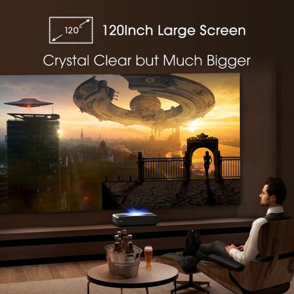 Hisense 80-120&Quot; Uhd 4K Impressive Adaptable Laser Smart Tv Console Theatre With Dolby Vision Atmos, Vidaa, Game Mode Pl1H