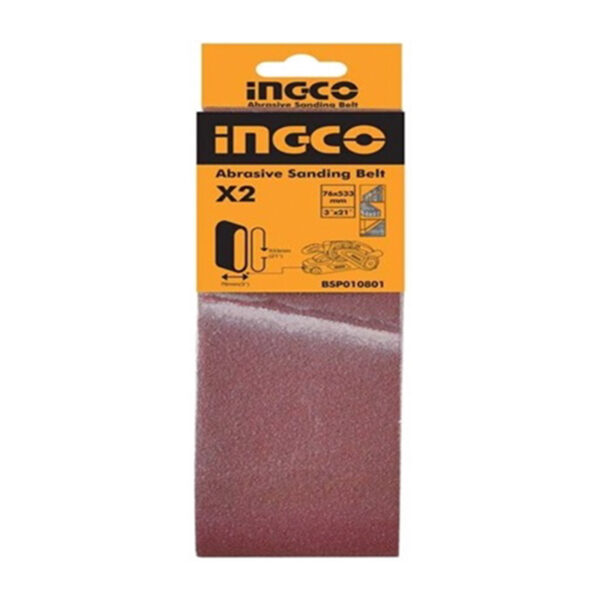 Ingco Abrasive Sanding Belt 3&Quot; Pack Of 2 Bsp010801