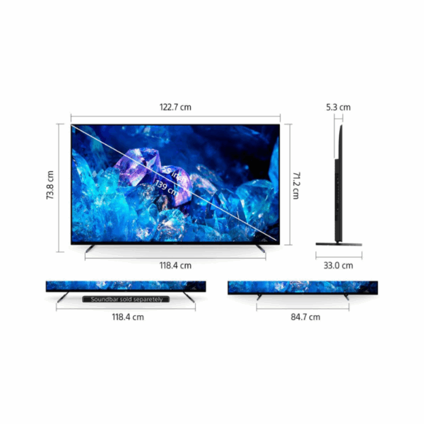 Sony 77&Quot; Oled 4K Smart Google Tv With Dolby Vision Hdr, 4K Cognitive Processor Xr, Xr Triluminous Pro, Xr Oled Contrast Pro Bravia Xr77A80K