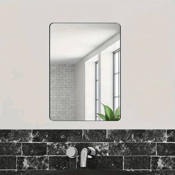 Generic High Quality Non-Glass Shatterproof, Anti Scratch, Easy To Install, Unbreakable, Safe For Kids, Frameless Acrylic Plexiglass Sheet Mirror (Wall Decor) For Bedroom, Bathroom &Amp; Living Room