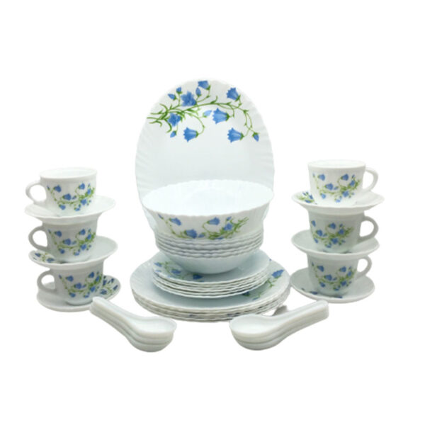 La Opala Dinner Set Blue Bells Classique 38 Pieces Lb038