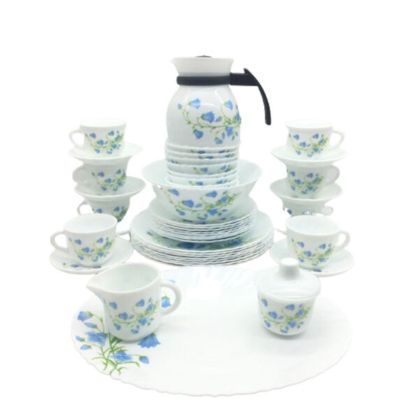 La Opala Dinner Set Blue Bells Classique 47 Pieces Lb047