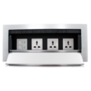 Tronic Desk Socket Universal x 3 + RJ45 Data x 2