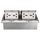Tronic Floor Socket 2G Universal + RJ45 Data