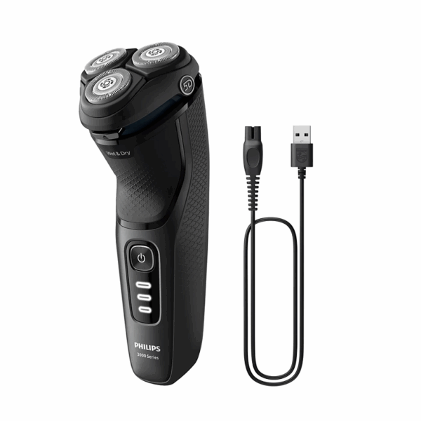 Philips Electric Cordless Shaver, 5D Pivot &Amp; Flex Heads, Powercut Blades, Anti-Corrosion Shaving System, Shave Wet &Amp; Dry 3000X Series Grey S3244