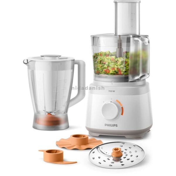 Philips Food Processor 700W Blender Jar 2 In 1 Disc 19 Functions Hr7320