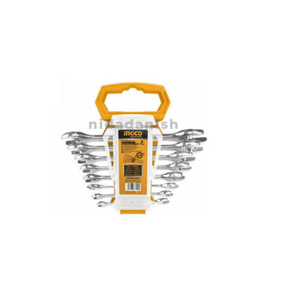 Ingco Double Open End Spanner Set 8Pcs Hkspa2088