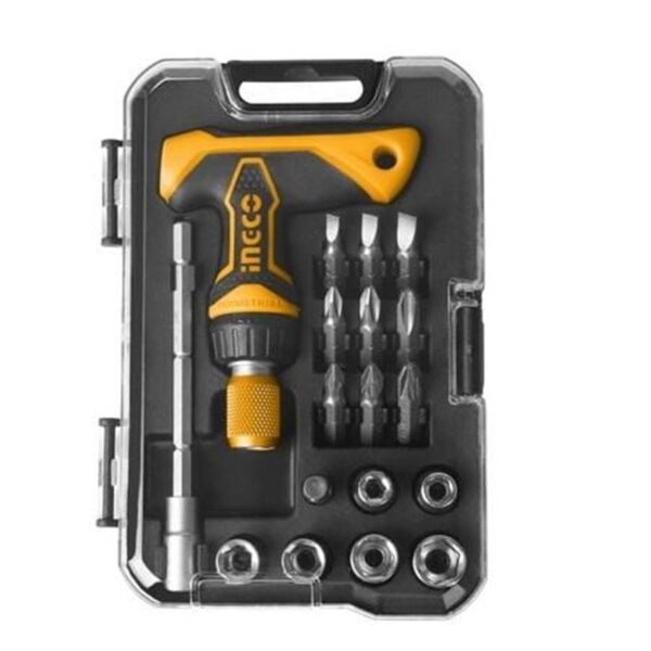 Ingco T-Handle Wrench Screwdriver 24Pcs Set Hksdb0188