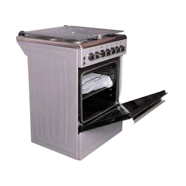 Delta Cookers 60X60Cm Electric Oven &Amp; Grill 2 Gas 2 Electric Inox Dgc-6022.I