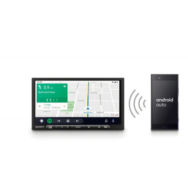 Sony Digital Media Receiver Touch Panel Monitor 6.95&Quot; Antiglare Touch Screen, Wireless Streaming High Resolution Audio, Double Din Design, Digital Clarity Tuner With Bluetooth, Mobile Phone Mirroring Xav-Ax4000