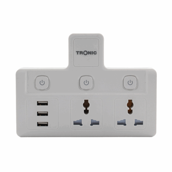 Tronic Multi Socket Adaptor With Usb