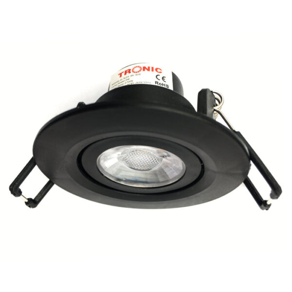 Tronic Downlighter Led 3 Watts Black Colour