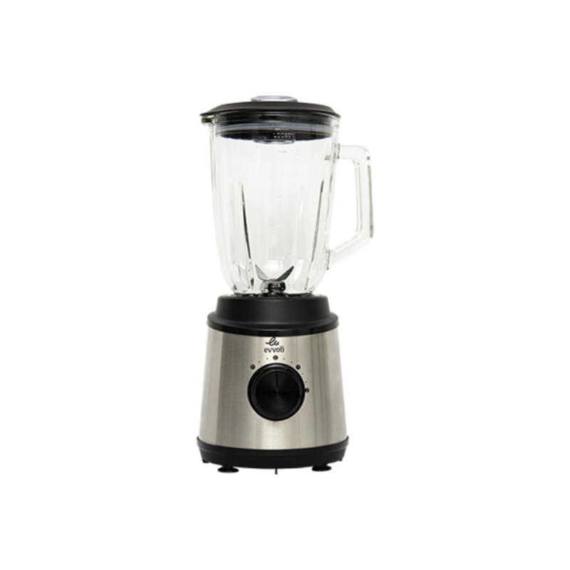 Evvoli Premium Table Blender 1.5L With Glass Jar 600W Evka-Bl15Mb